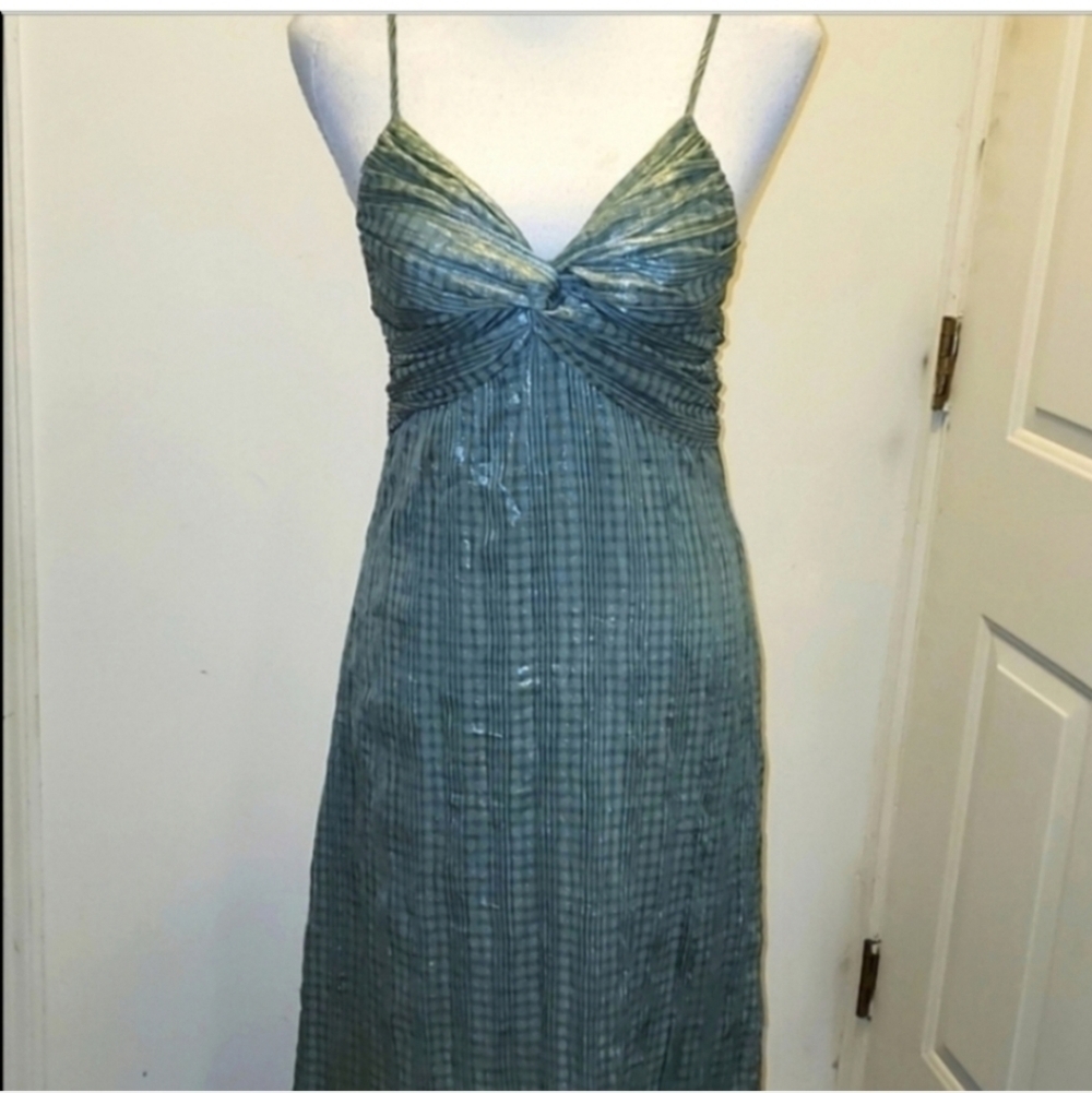Storia Maxi Slip Dress Romantic Called Stephanie Size S evening big bow NWT Maxi